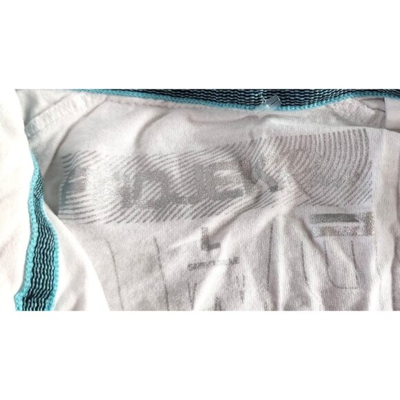 Project Raw Large White Designer Polo Shirt With Graphic Print & Button-Up - Picture 6 of 10